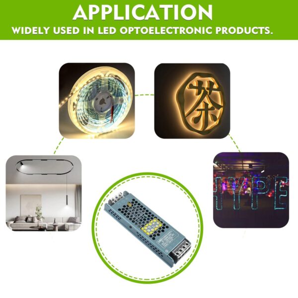 Fonte de Alimentação 24V 150W 6.25A para Fitas LED e Iluminação - Cinza