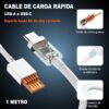 Carregador 120W Fast Charge USB-C com Cabo 1m - Branco