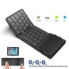 Teclado Sem Fios Dobrável Touchpad Bluetooth Recarregável para iPad e Tablet
