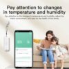 Sensor de Temperatura e Humidade Inteligente Wi-Fi IP65 Tuya Smart Life - Branco 1 unidade
