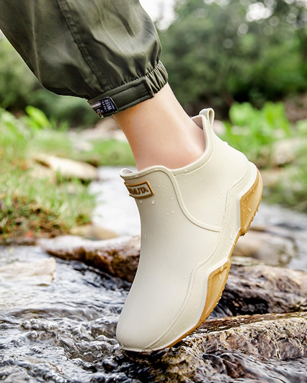 (37) Botas de Chuva Impermeáveis e Curtas para Caminhadas e Jardim Lyuu