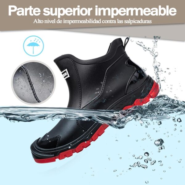 D226X3176_1775672319822_4 (48) Botas de Água Impermeáveis e Antiderrapantes Unissexo Borracha Flexível