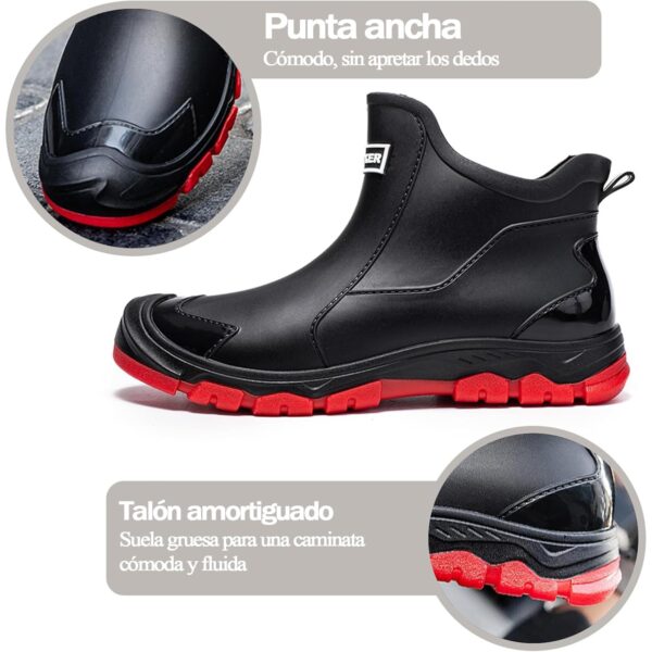 D226X3176_1775672319822_5 (48) Botas de Água Impermeáveis e Antiderrapantes Unissexo Borracha Flexível