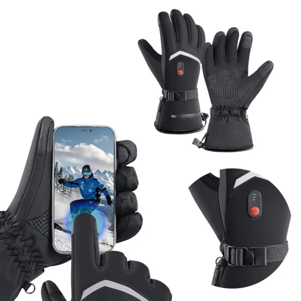 D226X3179_1775674266722_1 Luvas Aquecidas USB Recarregáveis Impermeáveis para Desporto - Preto