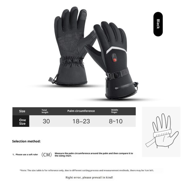 D226X3179_1775674266722_2 Luvas Aquecidas USB Recarregáveis Impermeáveis para Desporto - Preto