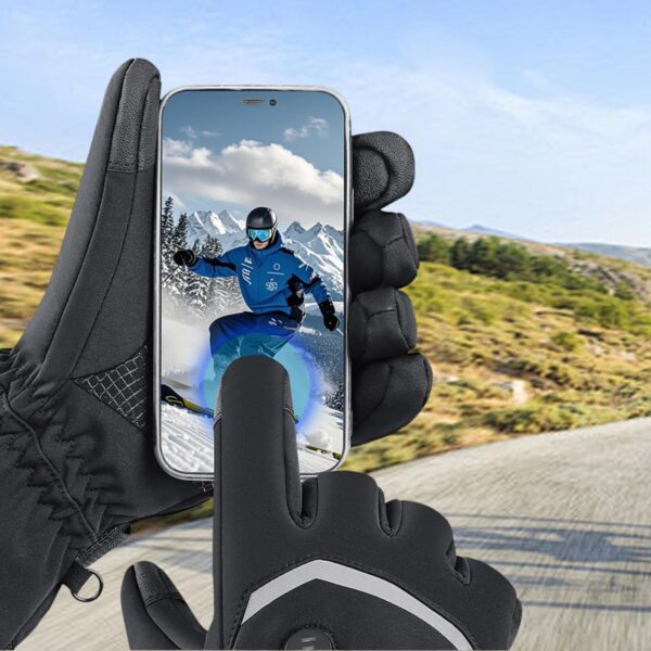 D226X3179_1775674266722_4 Luvas Aquecidas USB Recarregáveis Impermeáveis para Desporto - Preto