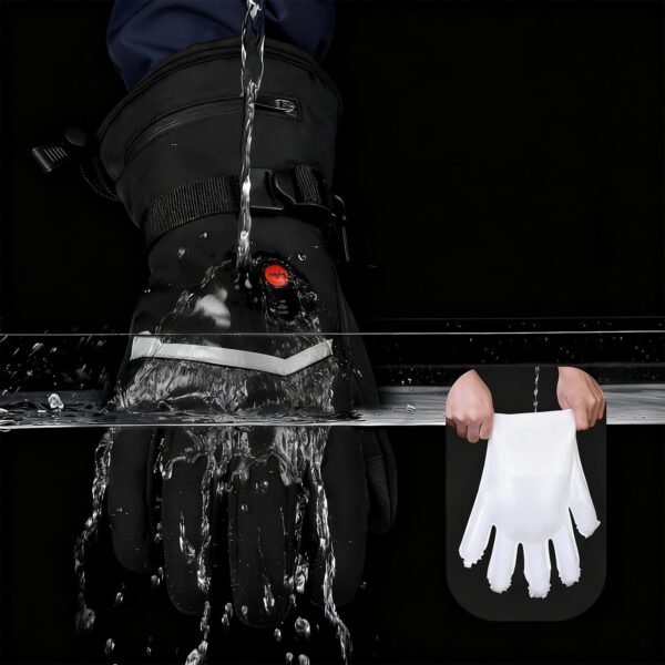 D226X3179_1775674266722_5 Luvas Aquecidas USB Recarregáveis Impermeáveis para Desporto - Preto