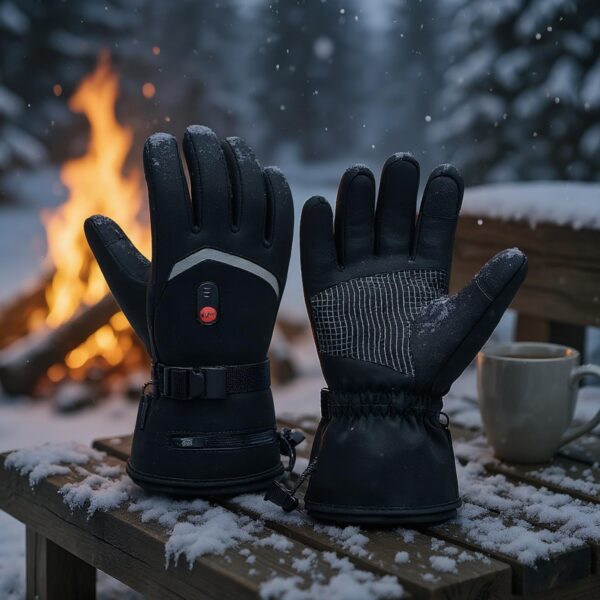 D226X3179_1775674266722_6 Luvas Aquecidas USB Recarregáveis Impermeáveis para Desporto - Preto