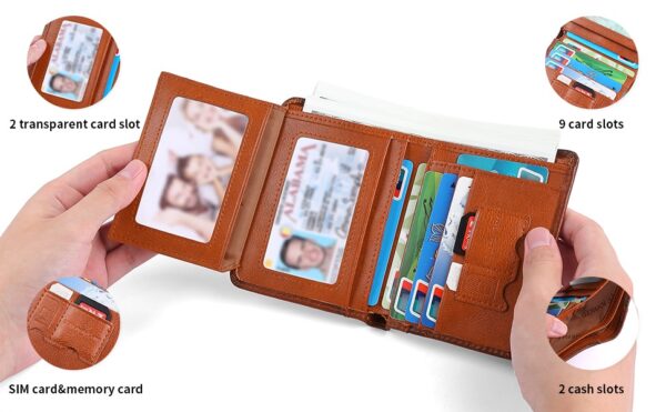 D226X3184_1775690318045_0 Carteira Fina com Proteção RFID e Porta-cartões - Azul