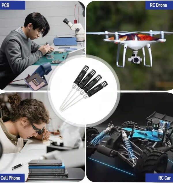 D226X3185_1775690429874_0 Jogo de Chaves Sextavadas para Modelismo RC de Alta Resistência 1.5-3.0mm HSS