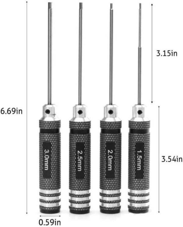 D226X3185_1775690429874_4 Jogo de Chaves Sextavadas para Modelismo RC de Alta Resistência 1.5-3.0mm HSS