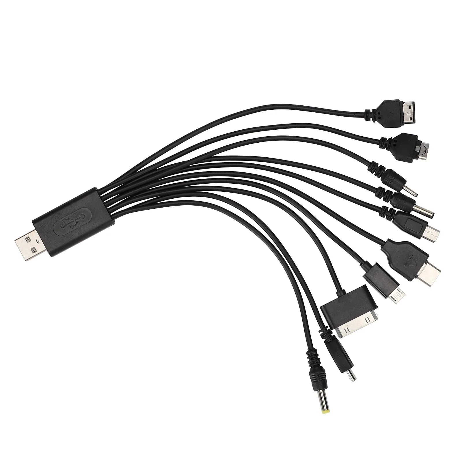 Cabo USB Universal 10 em 1 Carregamento e Dados Multi-Conetores 20 cm