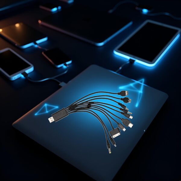 D226X3186_1775690519354_4 Cabo USB Universal 10 em 1 Carregamento e Dados Multi-Conetores 20 cm