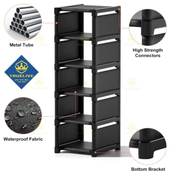 D226X3190_1775691324823_0-1 (4 Níveis) Organizador de Sapatos Ajustável Multicamadas - Branco