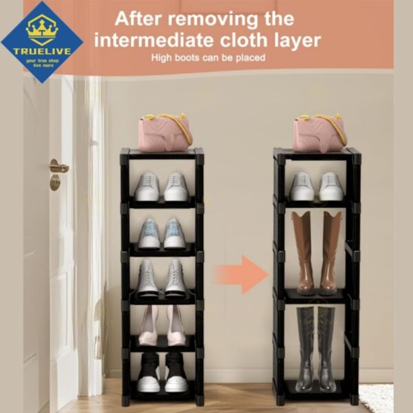 D226X3190_1775691324823_2-1 (4 Níveis) Organizador de Sapatos Ajustável Multicamadas - Branco