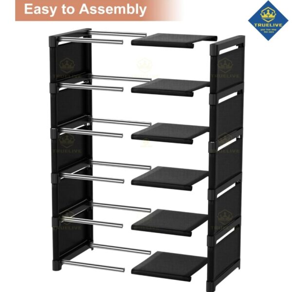 D226X3190_1775691324823_3-1 (4 Níveis) Organizador de Sapatos Ajustável Multicamadas - Branco