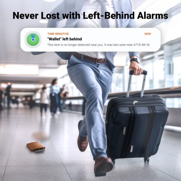 Localizador de Carteiras Ugreen Cartão Bluetooth Apple Find My Slim - Preto