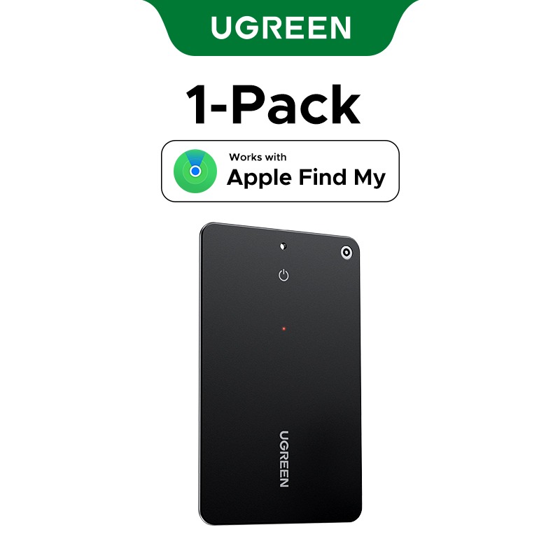 Localizador de Carteiras Ugreen Cartão Bluetooth Apple Find My Slim - Preto