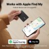 Localizador de Carteiras Ugreen Cartão Bluetooth Apple Find My Slim - Preto