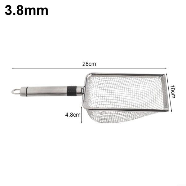 D226X3204_1775739602127_3 (3,8 mm) Peneira de Jardim em Aço Inoxidável para Preparação de Solo - Prateado