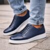 D226X3205_1775740287874_0 (41) Sapatos Derby Masculinos em Couro com Sola de Borracha - Azul