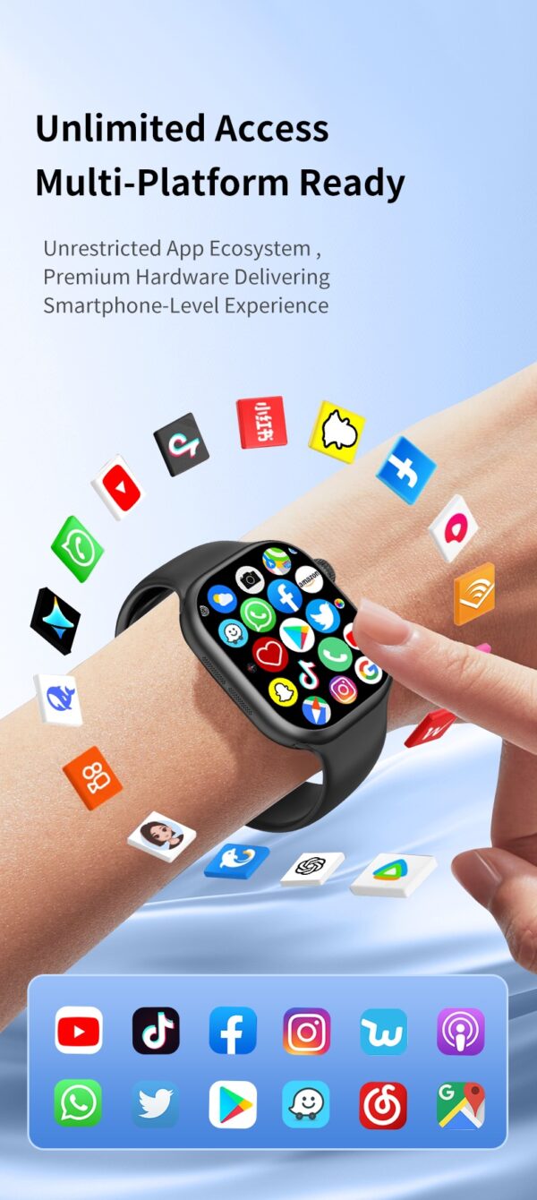 Smartwatch ZestBolt 5G LTE Android 12.0 Câmara Rotativa 190° VP39