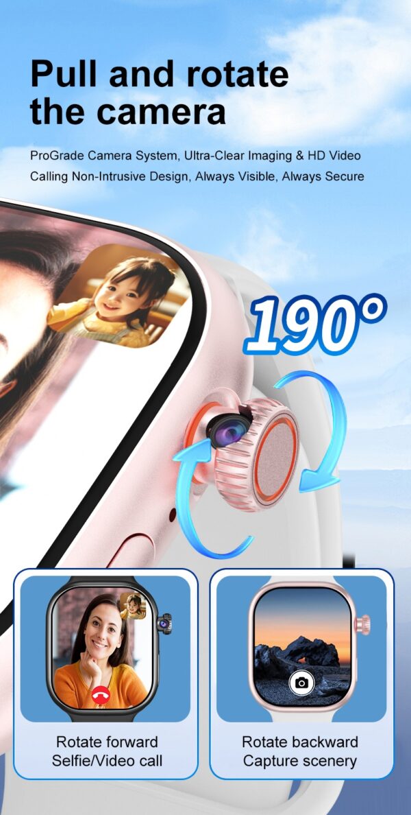 Smartwatch ZestBolt 5G LTE Android 12.0 Câmara Rotativa 190° VP39