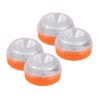 4 Luzes de Emergência LED Magnética Duas Cores Estroboscópica de Segurança - Laranja/Branco