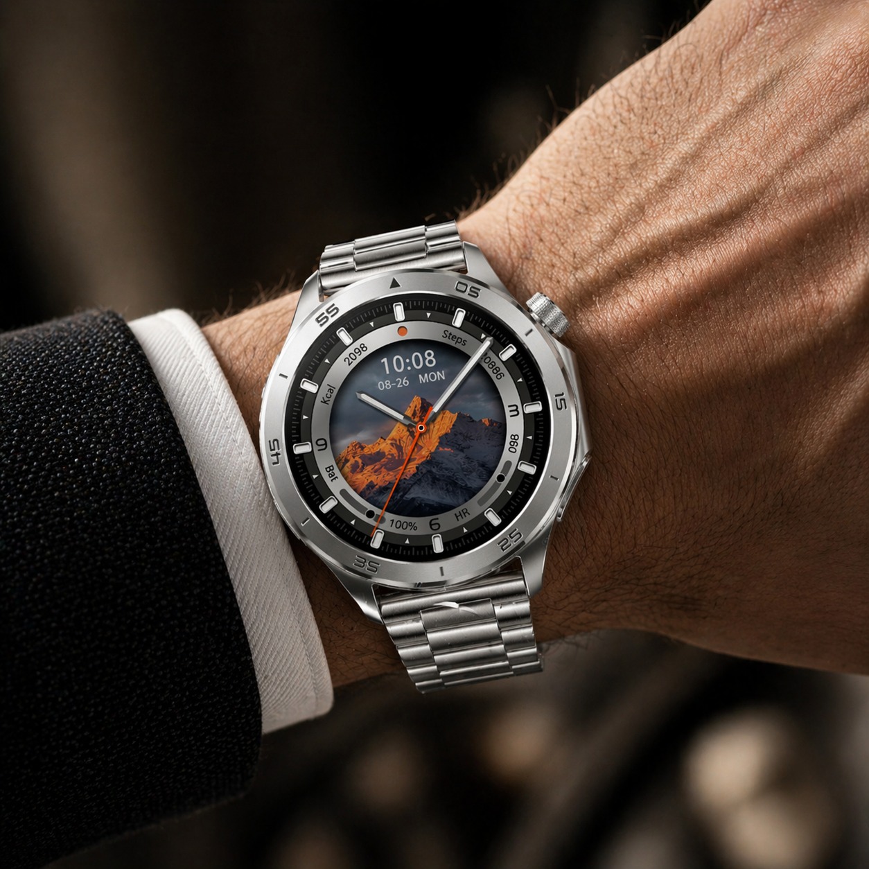 Smartwatch X2 MAX Ecrã AMOLED Chamadas Bluetooth HD IP68 - Prateado