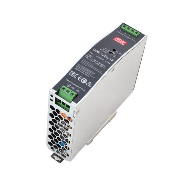 Conversor DC-DC para Calha DIN 48V 2.1A 100.8W Mean Well DDR-120A-48