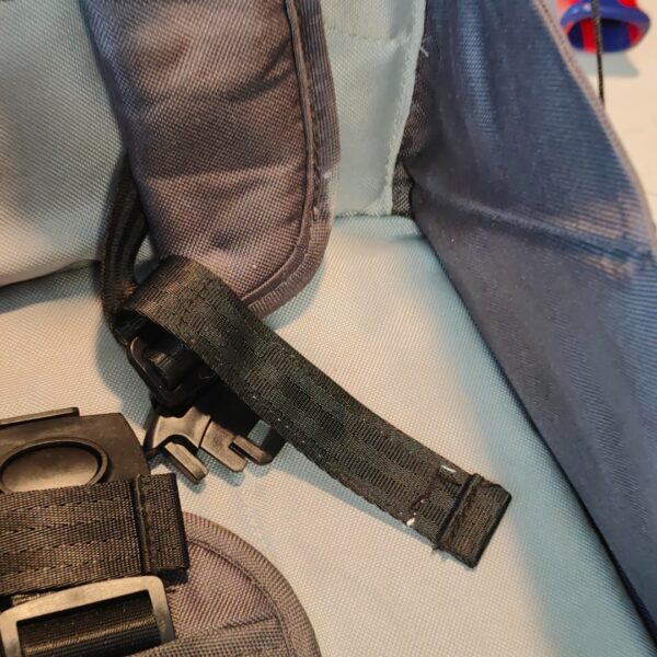 Cadeira de Refeição Portátil Mobiclinic Monkey Dobrável com Arnês 5 Pontos - Cinzento