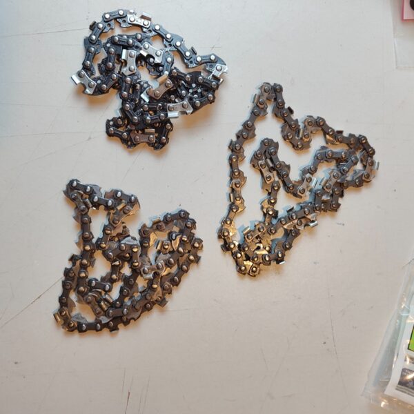 3 Correntes de Motosserra 3/8" LP 40 Elos 1,3 mm Baixo Recuo Oregon