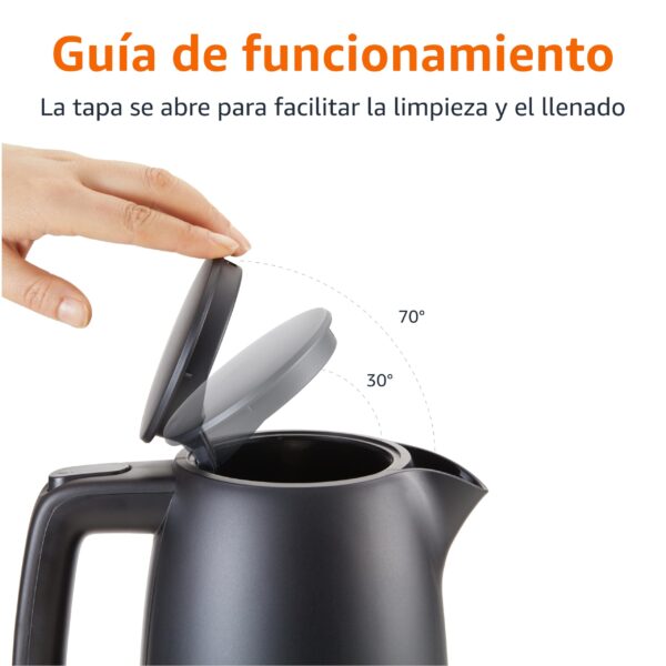 Chaleira Elétrica Portátil Amazon Basics 1.7 Litros