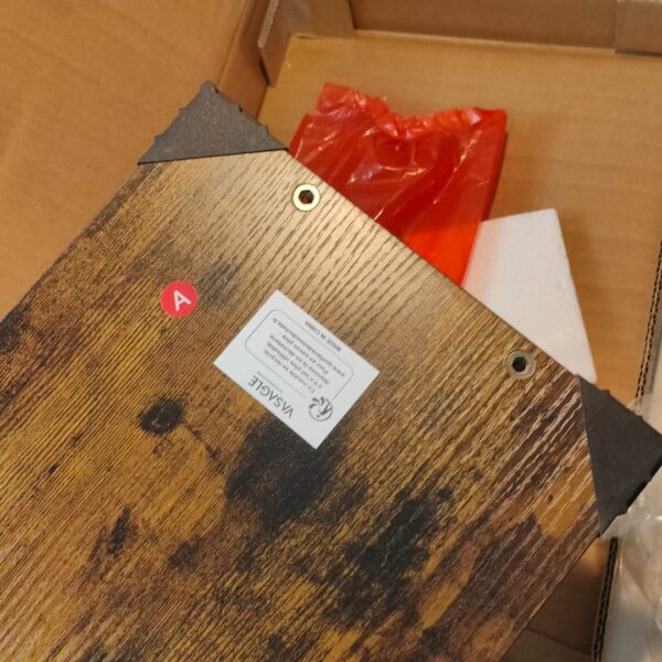 Cabide de Parede 8 Ganchos e Prateleira Estilo Industrial VASAGLE LCR103B01