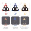 Calas de Bicicleta SH11 Compatíveis com Shimano SPD SL SM-SH10/11/12 Amarelo