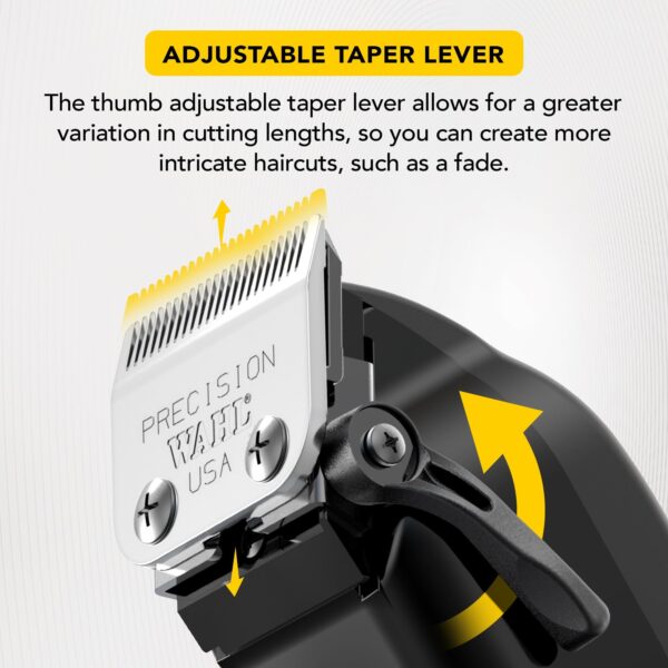 Máquina de Cortar Cabelo Wahl Elite Pro com Lâminas de Precisão e Pentes Premium - Preto