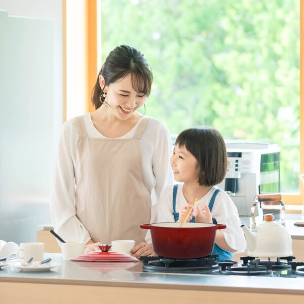 Caçarola / Panela de ferro fundido vermelho com tampa 2,7 L