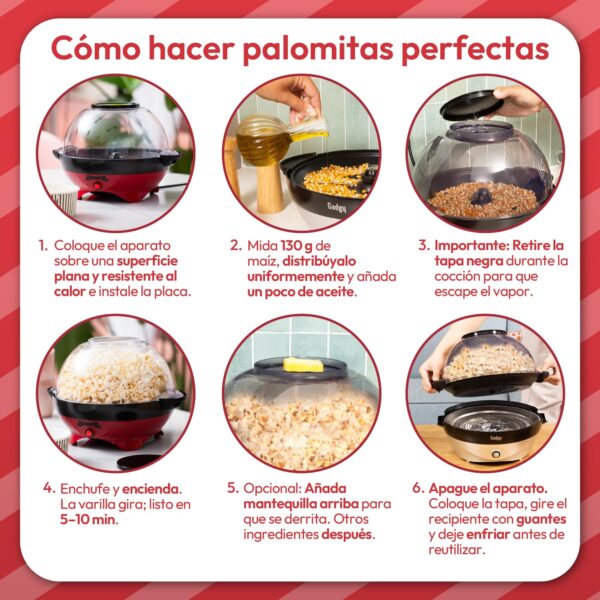 Máquina de Pipocas Rápida de Ar Quente Sem Óleo nem Gordura