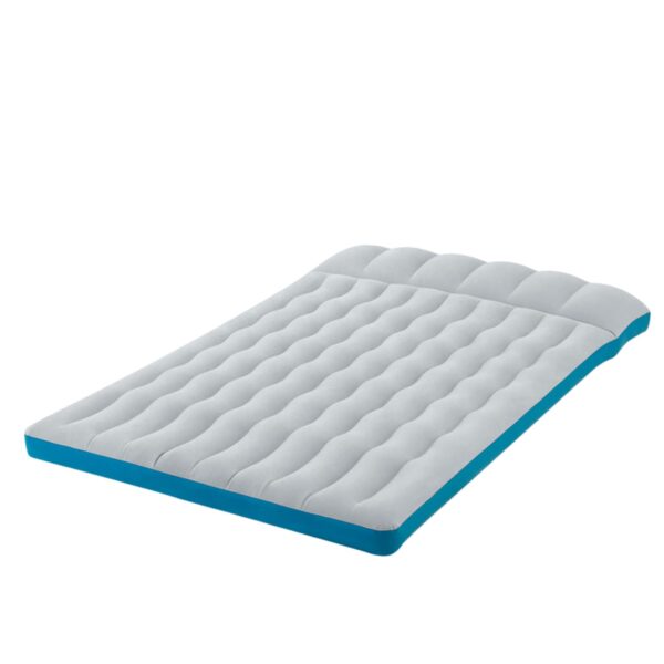 (127x193x24cm) Colchão Insuflável INTEX Camping Mats Laminado Extra-Resistente - Cinzento/Azulbau