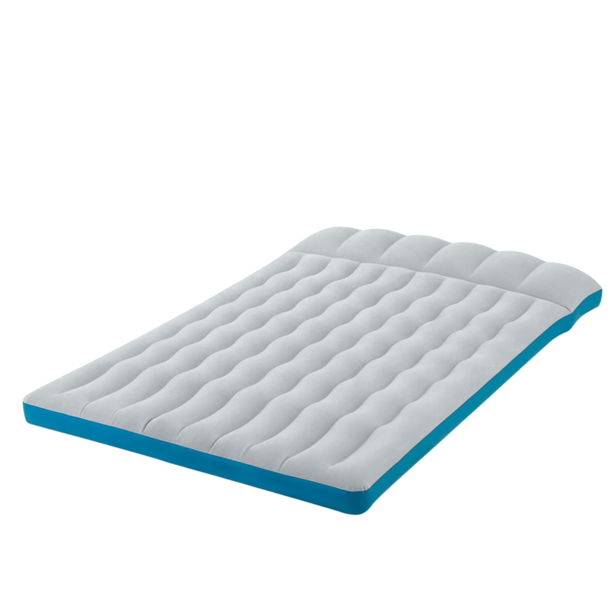 (127x193x24cm) Colchão Insuflável INTEX Camping Mats Laminado Extra-Resistente - Cinzento/Azulbau