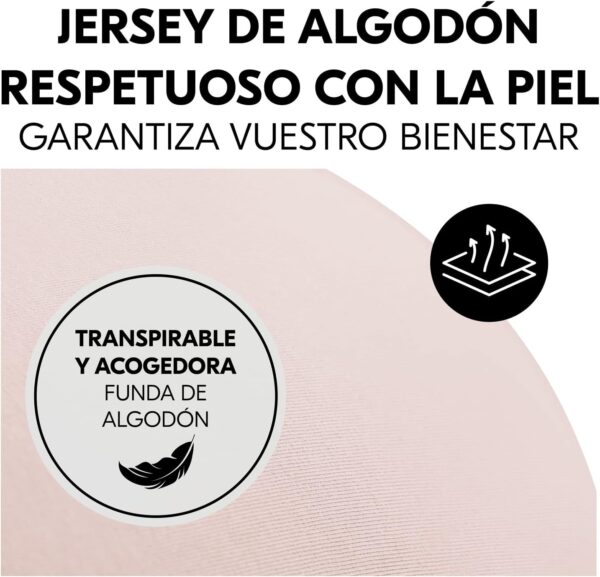 Almofada de Amamentação Hauck Nurse N Care com Enchimento Microfibra e Bolsa - Rosa