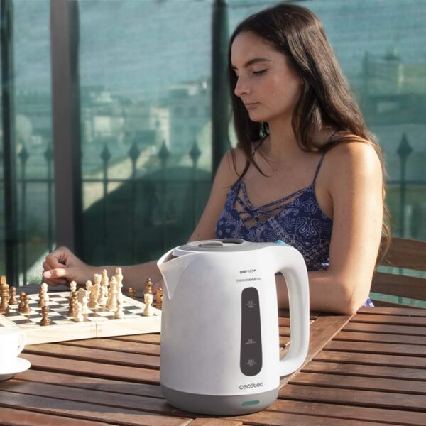 (1,7L) Fervedor de Água Cecotec ThermoSense 170 2200W Filtro Anticalcário - Branco