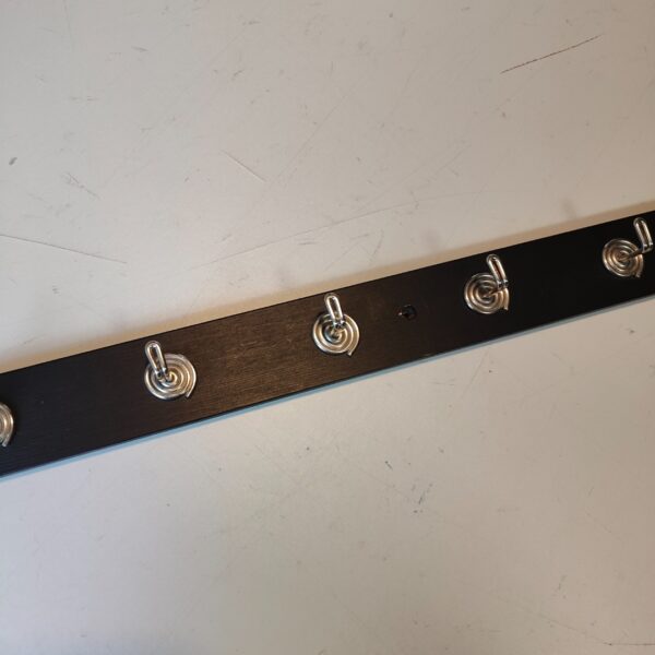 (100x5.5 cm) Cabide de Parede IKEA SALLSKAP em Madeira com 10 Ganchos Metálicos