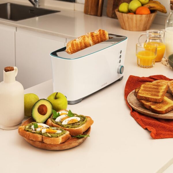 Torradeira Cecotec Toast&Taste Extra 1000W 1 Ranhura Comprida XL - Branca