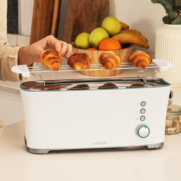 Torradeira Cecotec Toast&Taste Extra 1000W 1 Ranhura Comprida XL - Branca