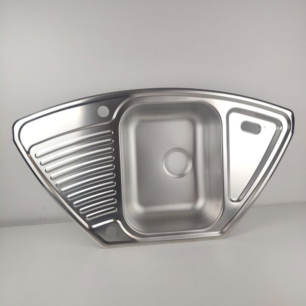 Lava-louça de Canto Blanco Tipo 9 E em Aço Inoxidável com Escorredor Reversível