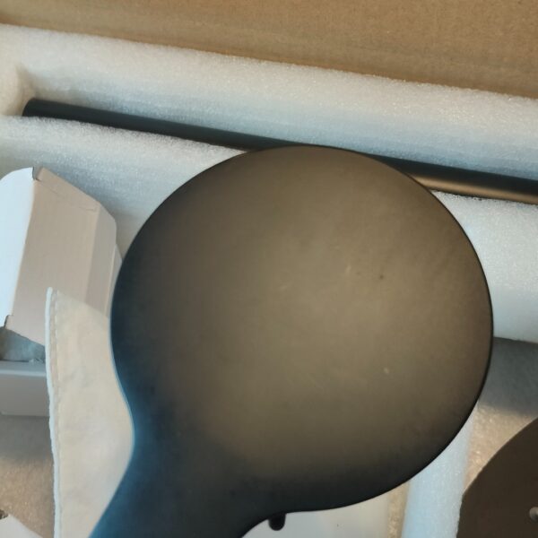 Coluna de de Duche Preta Ibergrif M17004B com Rociador e Alcachofa