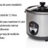 Panela de Arroz Tristar RK-6127 1.5 L 500 W Antiaderente Automática Plateada