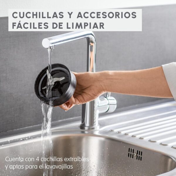 Liquidificadora Moulinex Blend&Go 300 W Jarra 1.3 L Garrafa Plástico 750 Ml Inox LM1B1D