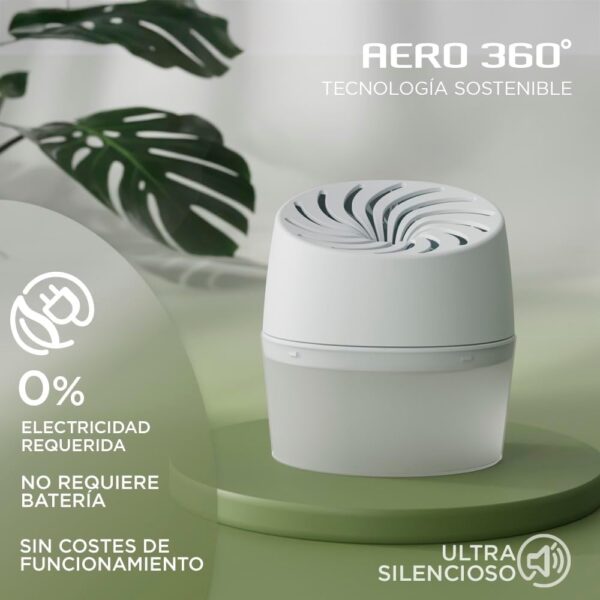 Desumidificador Portátil Rubson AERO 360º Banho Sem Fios com Tableta Antihumidade 450 g